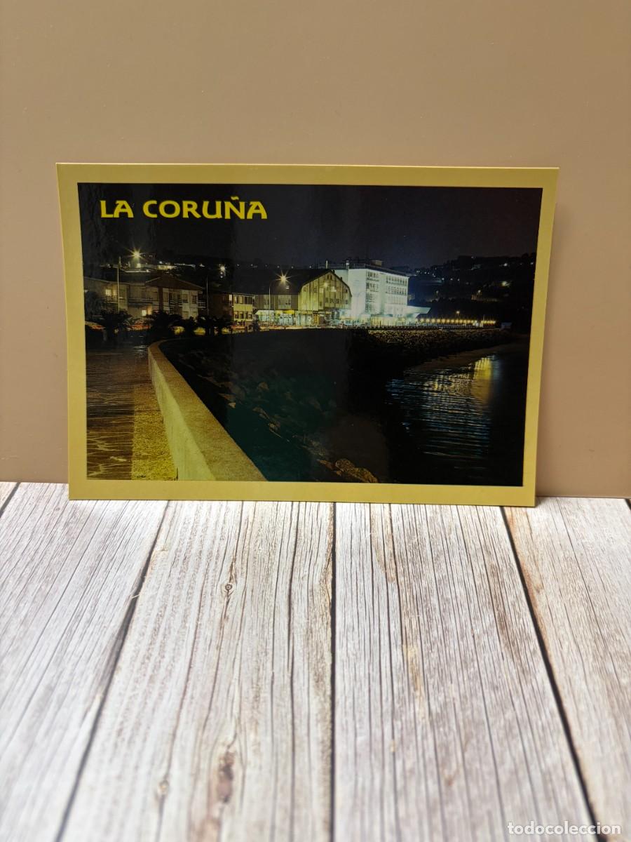 Postales: TARJETA POSTAL. CORU&Ntilde;A. 278.- LA CORU&Ntilde;A. PLAYA DE SANTA CRISTINA. NOCTURNA. EDICIONES ARRIBAS