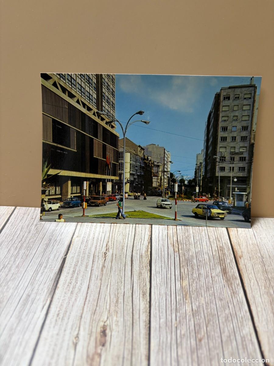 Postales: TARJETA POSTAL. LA CORU&Ntilde;A. 218.- PLAZA DE PONTEVEDRA Y JUANA DE VEGA. EDICIONES ARRIBAS