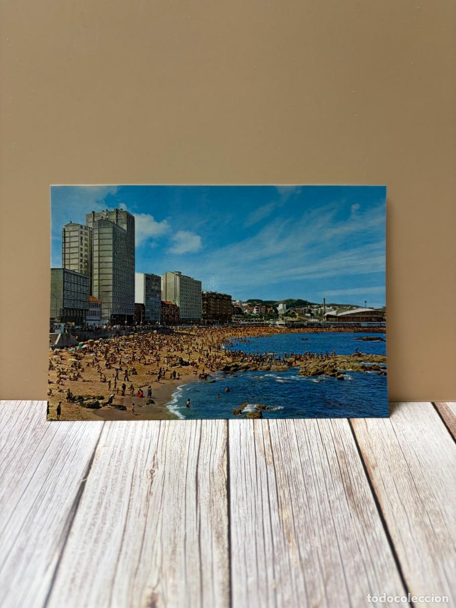Postales: TARJETA POSTAL. LA CORU&Ntilde;A. 149.- PLAYA DE RIAZOR. EDICIONES ARRIBAS