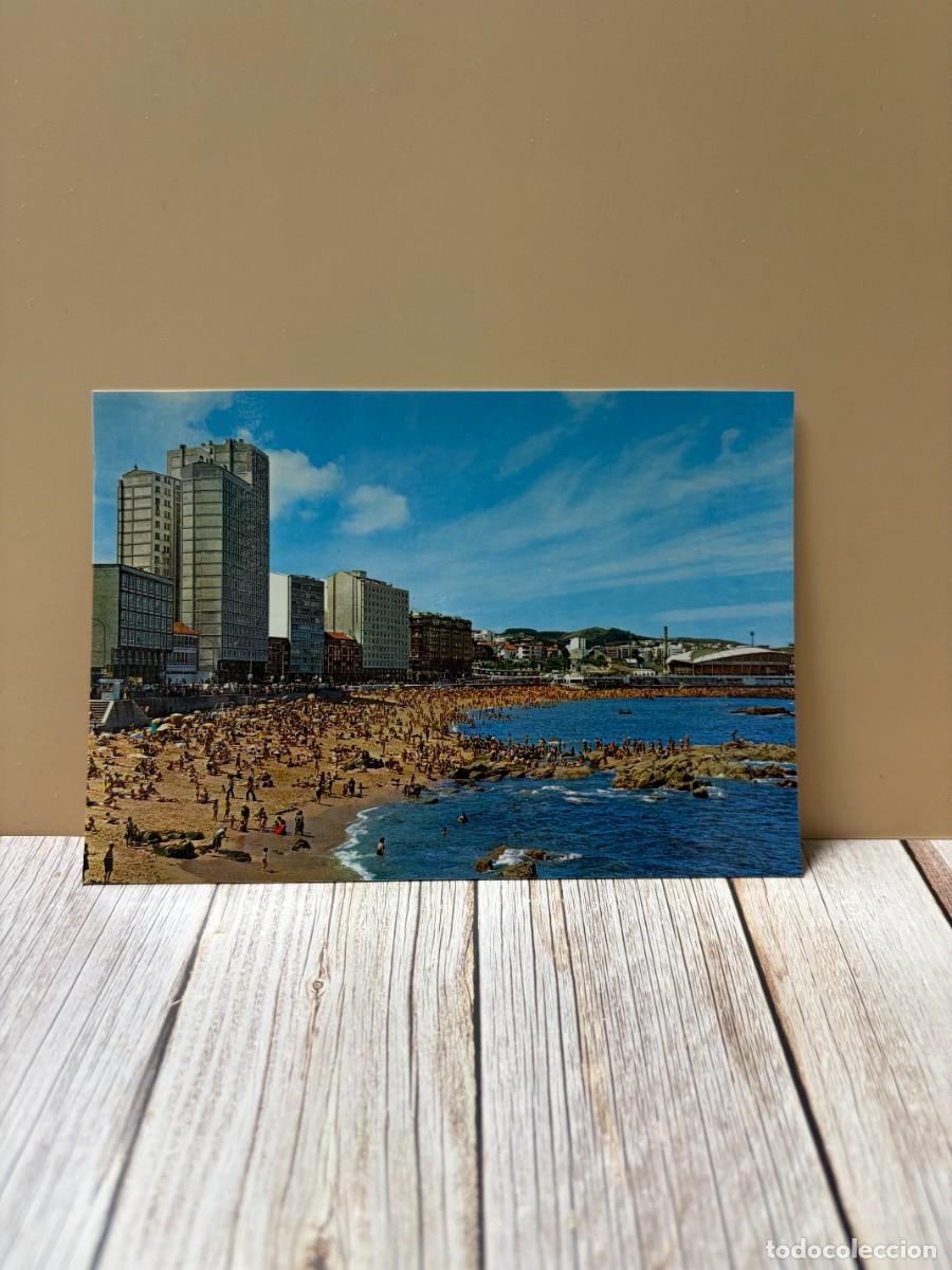 Postales: TARJETA POSTAL. LA CORU&Ntilde;A. 149.- PLAYA DE RIAZOR. EDICIONES ARRIBAS