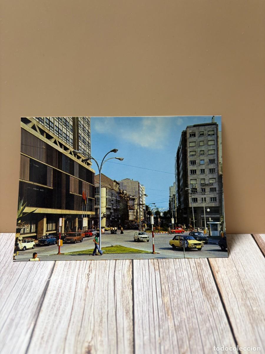 Postales: TARJETA POSTAL. LA CORU&Ntilde;A. 218.- PLAZA DE PONTEVEDRA Y JUANA DE VEGA. EDICIONES ARRIBAS