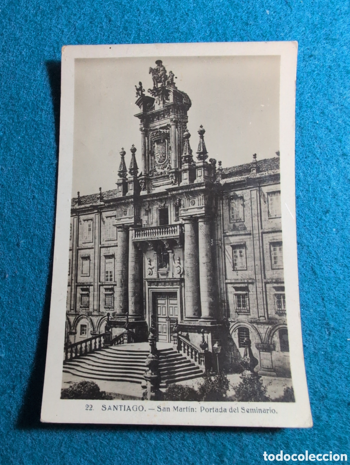 Postales: Santiago, San Mart&iacute;n, portada del seminario