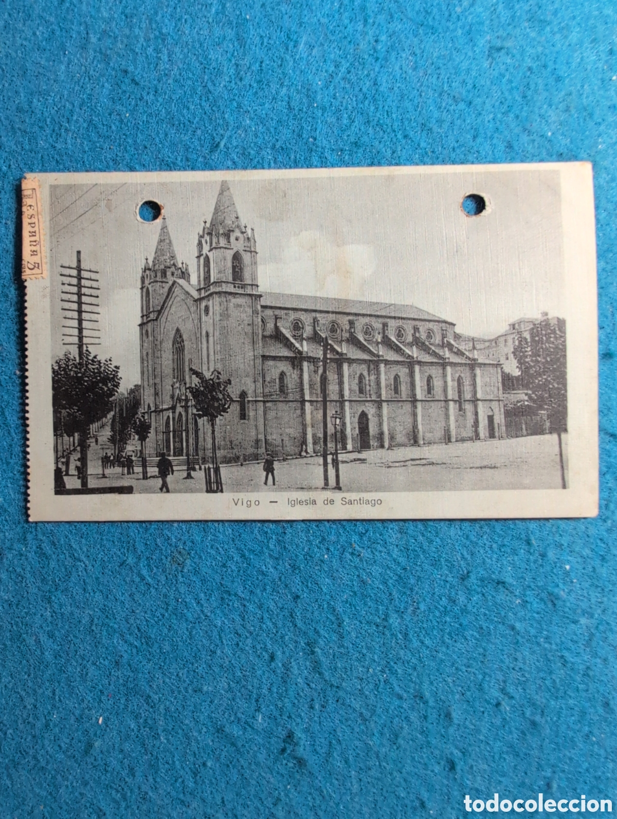 Cartes Postales: Vigo, iglesia de Santiago, Galicia
