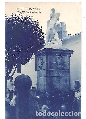 Postales: ANTIGUA POSTAL 7 VIGO CANGAS FUENTE DE SANTIAGO