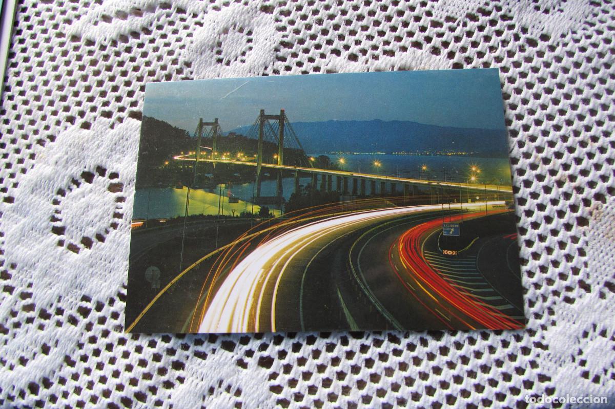 Postales: VIGO - PONTEVEDRA - PUENTE DE RANDE nocturna