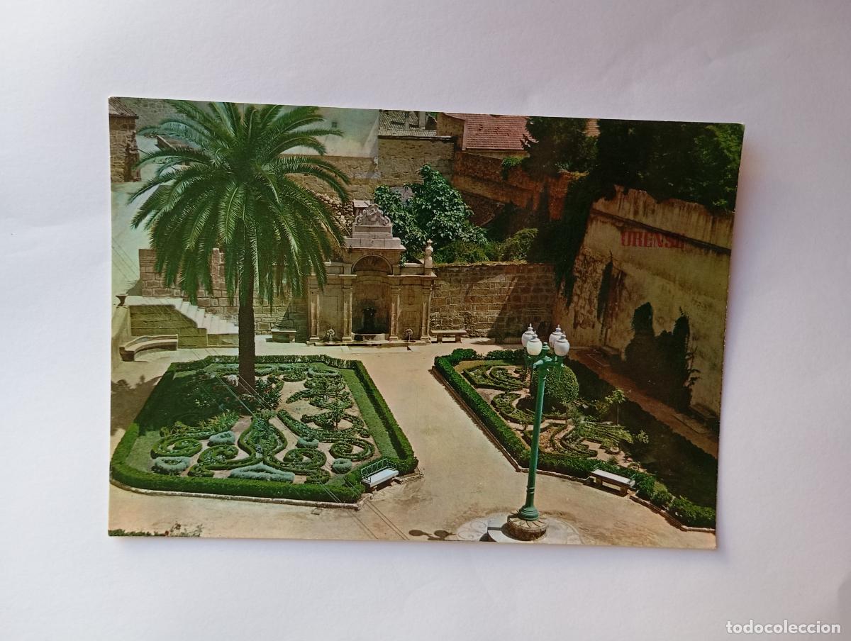 Postcards: POSTAL DE ORENSE. FUENTE DE LAS BURGAS Y JARDINES. TDKP29Z1