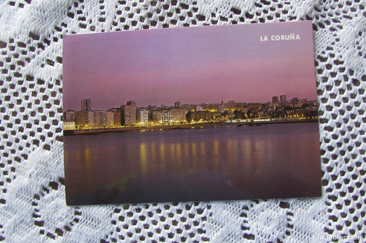 Postales: LA CORU&Ntilde;A. VISTA GENERAL NOCTURNA 3001
