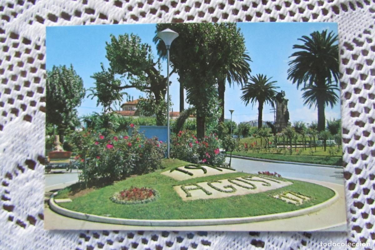 Postales: La Coru&ntilde;a, jardines de Mendez Nu&ntilde;ez Arribas n&ordm; 127