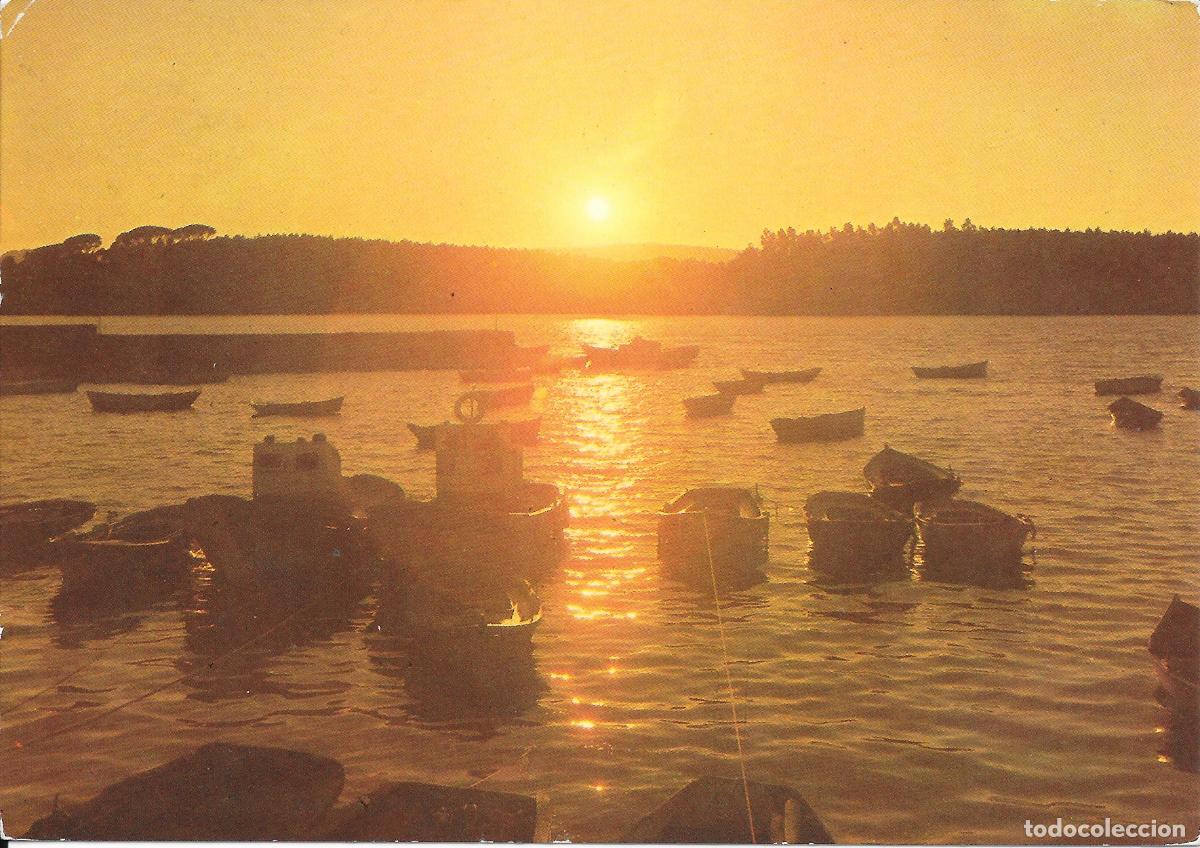 Postales: [POSTAL] Puesta de Sol. El Grobe (Galicia) A&ntilde;o 1974 (circulada)