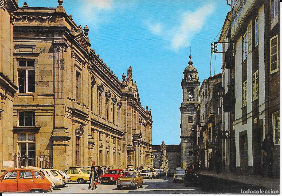 Postales: [POSTAL] Facultad de Medicina. Monumento a San Fco. Santiago de Compostela (Coru&ntilde;a) (sin circular)