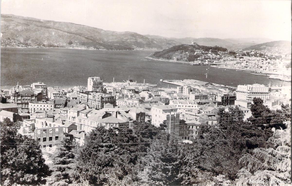 Postales: Postal de Vigo, Vista Parcial y La Gu&iacute;a, Publicidad M&eacute;dica