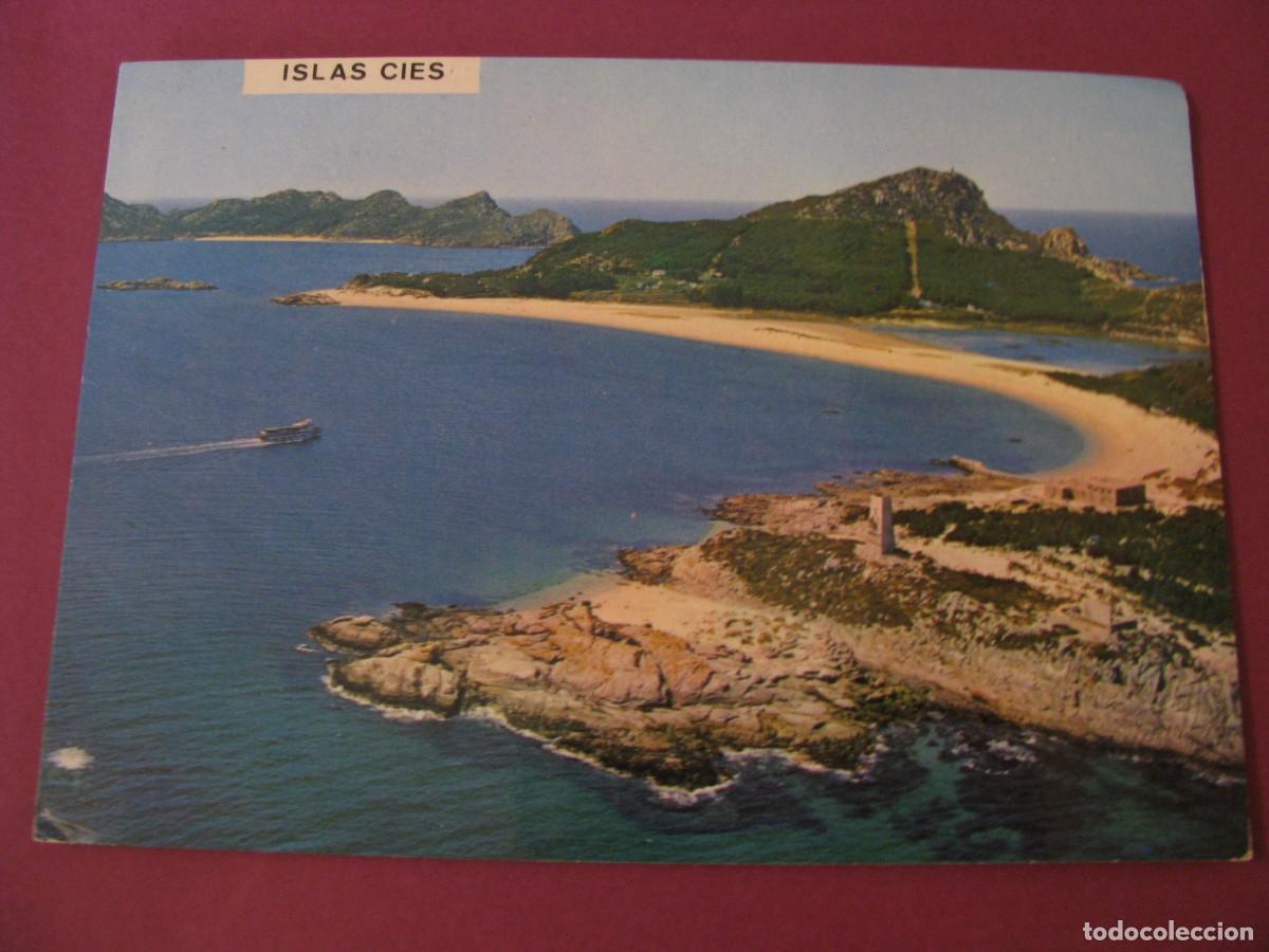 Postales: POSTAL DE ISLAS CIES. VISTA AEREA. POSTALES FAMA. CIRCULADA 1971