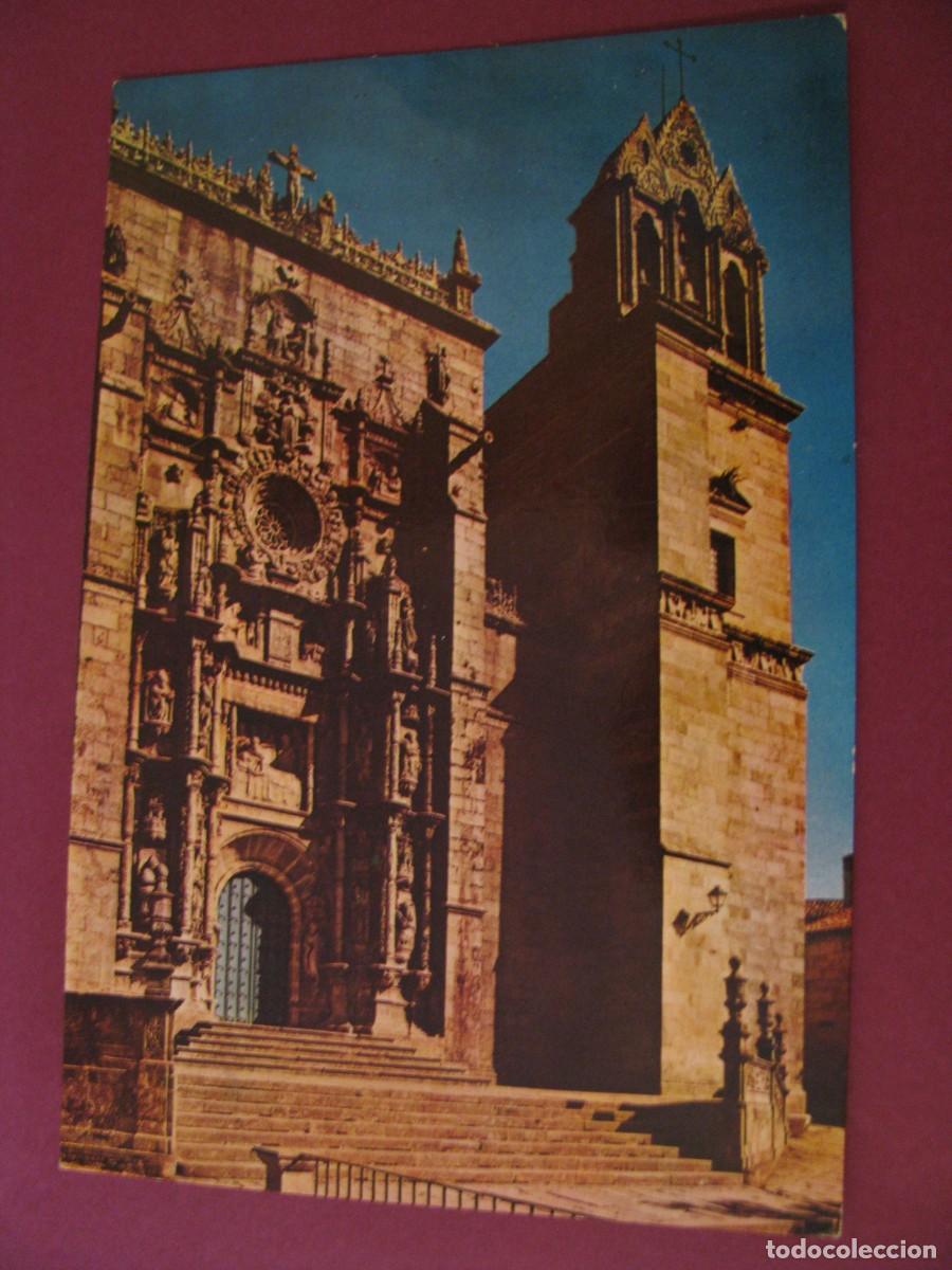 Postales: POSTAL DE PONTEVEDRA. BASILICA DE SANTA MARIA. FACHADA PRINCIPAL. FOTOCOLOR VALMAN. CIRCULADA