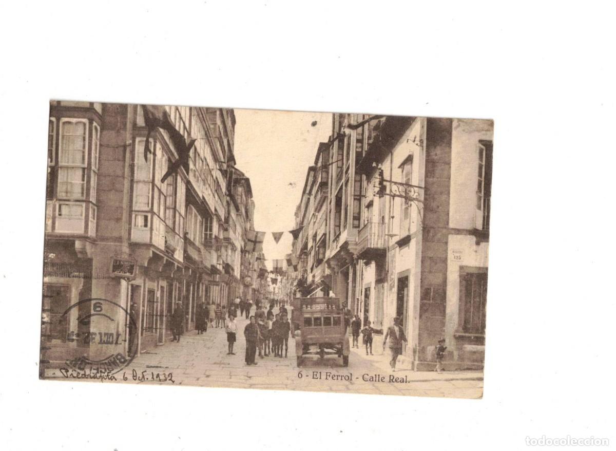 Postales: EL FERROL. CALLE REAL. 6 HELIOTIPIA