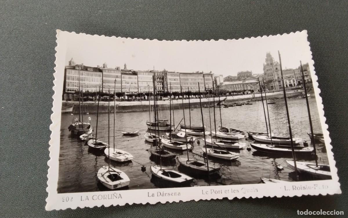 Postales: LA CORU&Ntilde;A , POSTAL ANTIGUA , BLANCO Y NEGRO - Foto 1