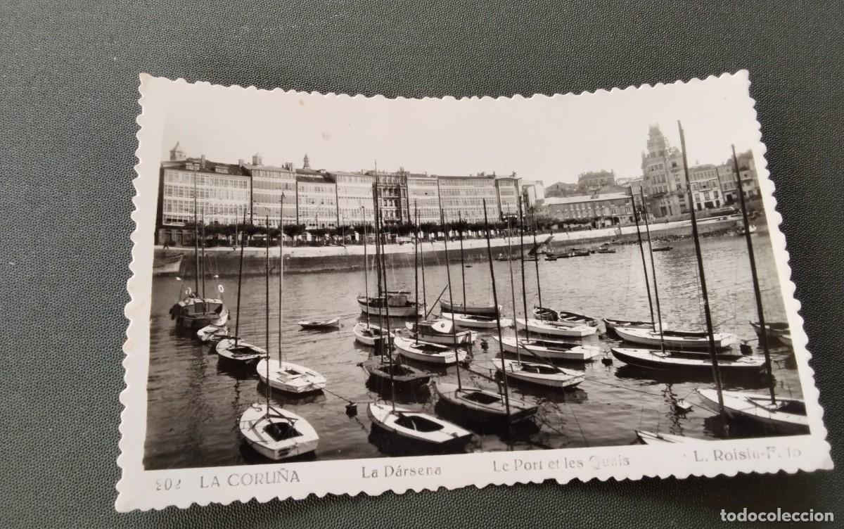 Postales: LA CORU&Ntilde;A , POSTAL ANTIGUA , BLANCO Y NEGRO - Foto 2