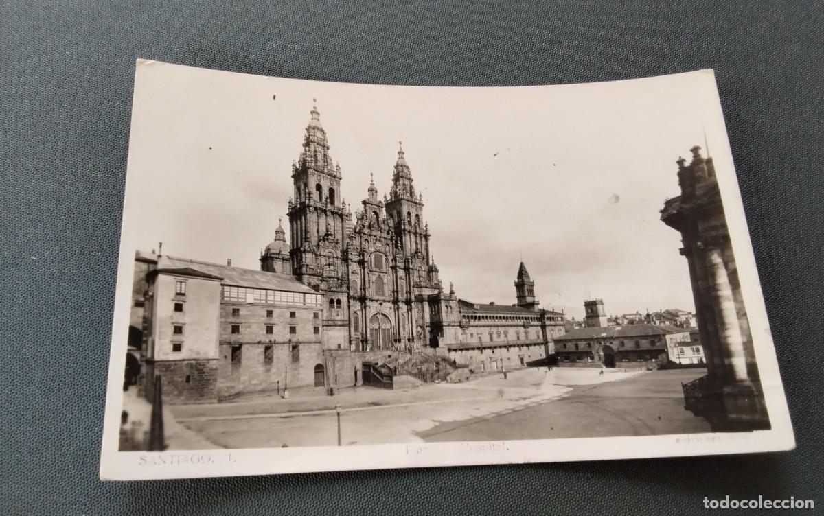 Postales: SANTIAGO DE COMPOSTELA , POSTAL ANTIGUA , BLANCO Y NEGRO