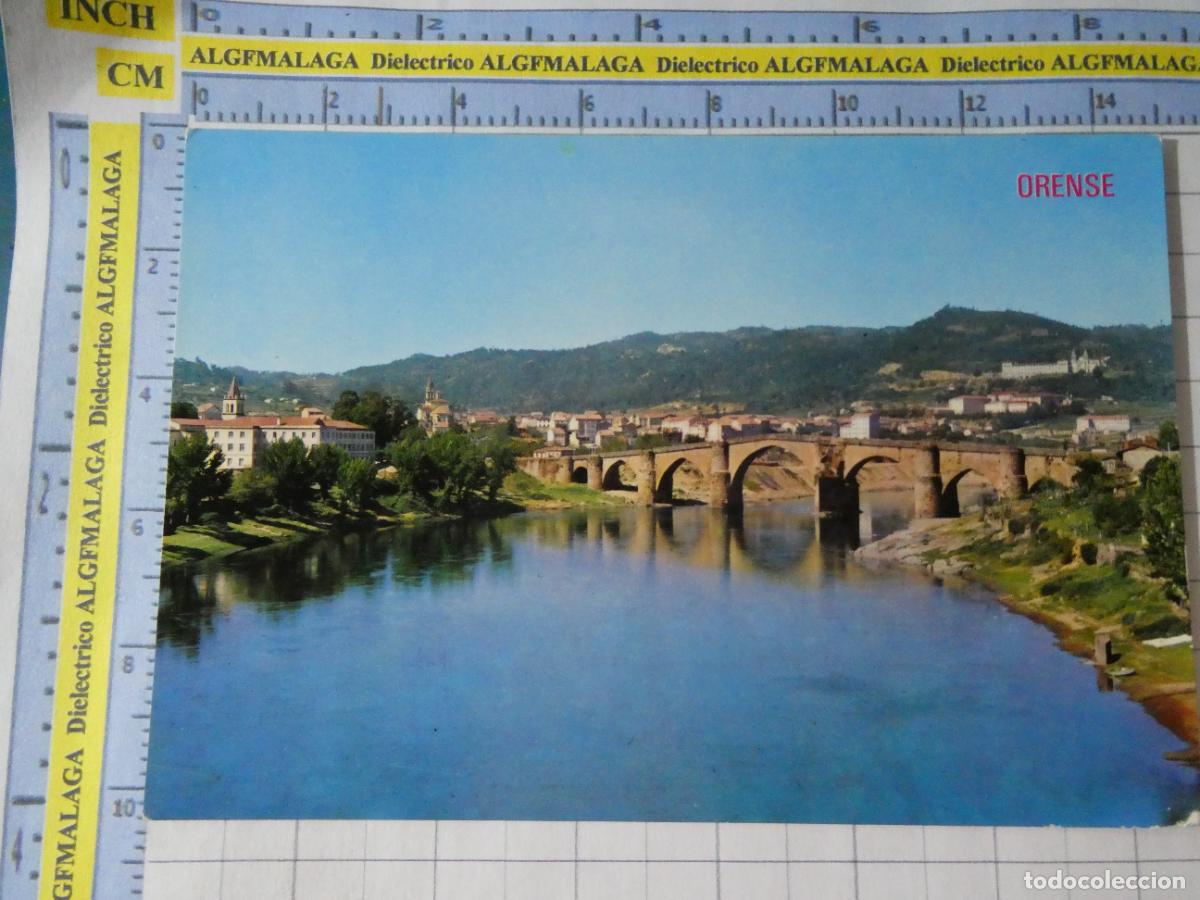 Postales: POSTAL DE ORENSE. A&Ntilde;O 1964. PUENTE ROMANO 110 PARIS. 2310