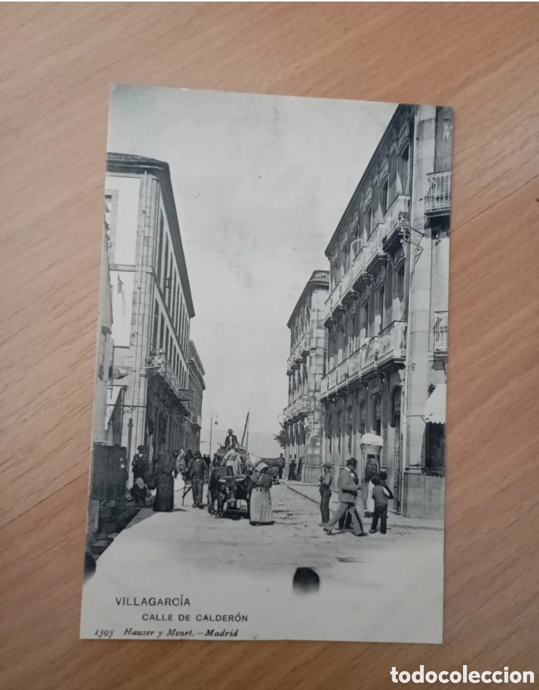 Postales: VILLAGARC&Iacute;A DE AROSA (PONTEVEDRA) - CALLE DE CALDER&Oacute;N - HAUSER Y MENET, MADRID