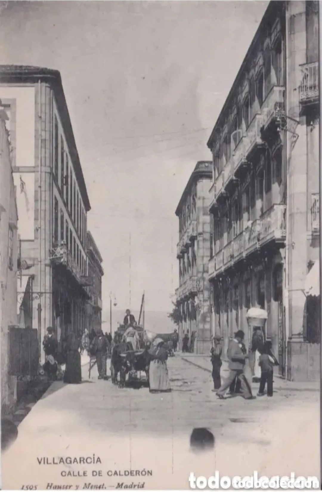 Postales: VILLAGARC&Iacute;A DE AROSA (PONTEVEDRA) - CALLE DE CALDER&Oacute;N - HAUSER Y MENET, MADRID