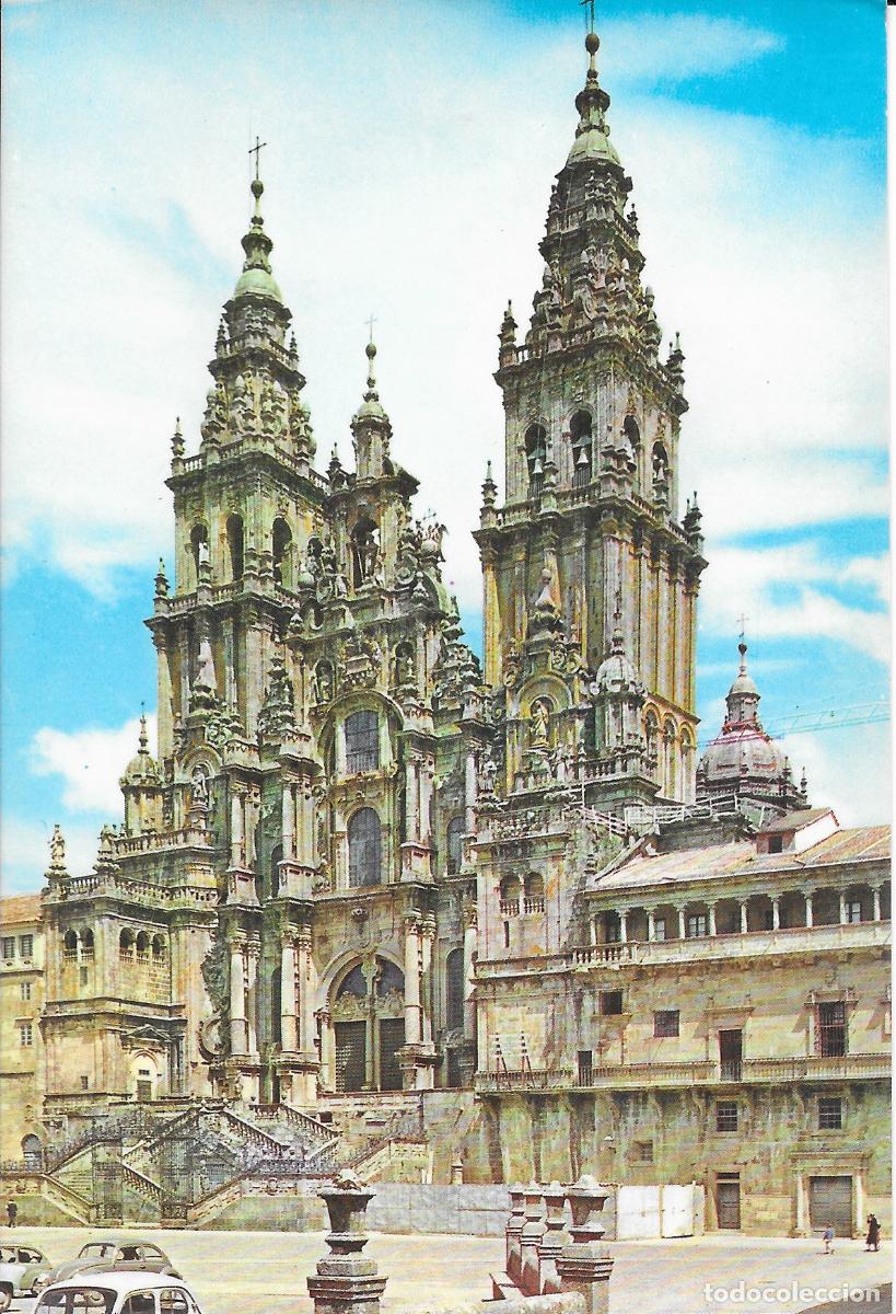 Postales: [POSTAL] Catedral. Fachada del Obradoiro. Santiago de Compostela (Coru&ntilde;a) (sin circular)