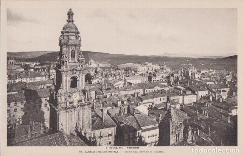 Postales: SANTIAGO DE COMPOSTELA, DESDE UNA TORRE DE LA CATEDRAL &ndash; L.ROISIN N&ordm;88 &ndash; S/C