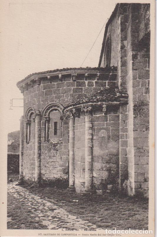 Postales: SANTIAGO DE COMPOSTELA, SANTA MARIA DEL SAR (SIGLO XII) &ndash; L.ROISIN N&ordm;97 &ndash; S/C