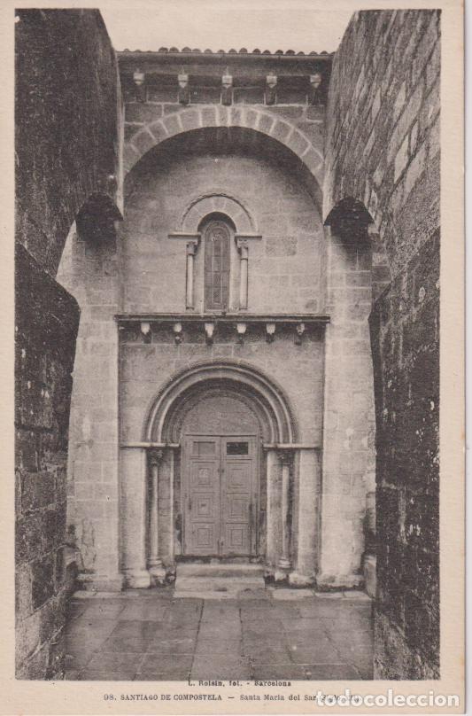 Postales: SANTIAGO DE COMPOSTELA, SANTA MARIA DEL SAR (SIGLO XII) &ndash; L.ROISIN N&ordm;98 &ndash; S/C