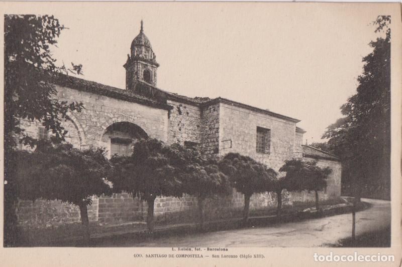 Postales: SANTIAGO DE COMPOSTELA, SAN LORENZO (SIGLO XIII) &ndash; L.ROISIN N&ordm;100 &ndash; S/C