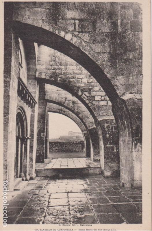 Postales: SANTIAGO DE COMPOSTELA, SANTA MARIA DEL SAR (SIGLO XIII) &ndash; L.ROISIN N&ordm;99 &ndash; S/C
