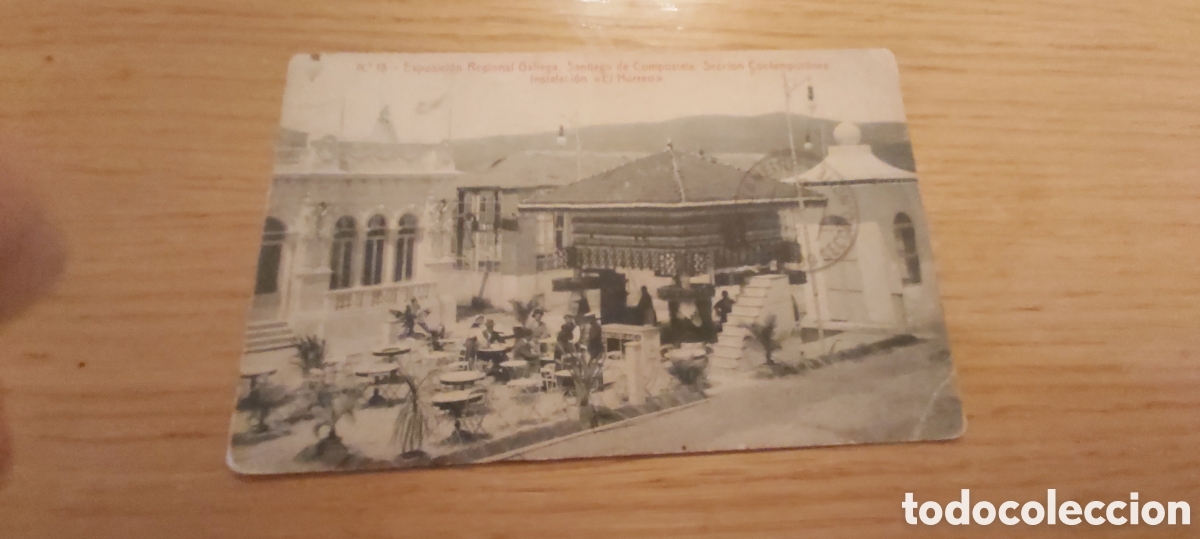 Postales: POSTAL EXPOSICION REGIONAL GALLEGA. SANTIAGO DE COMPOSTELA 1909.
