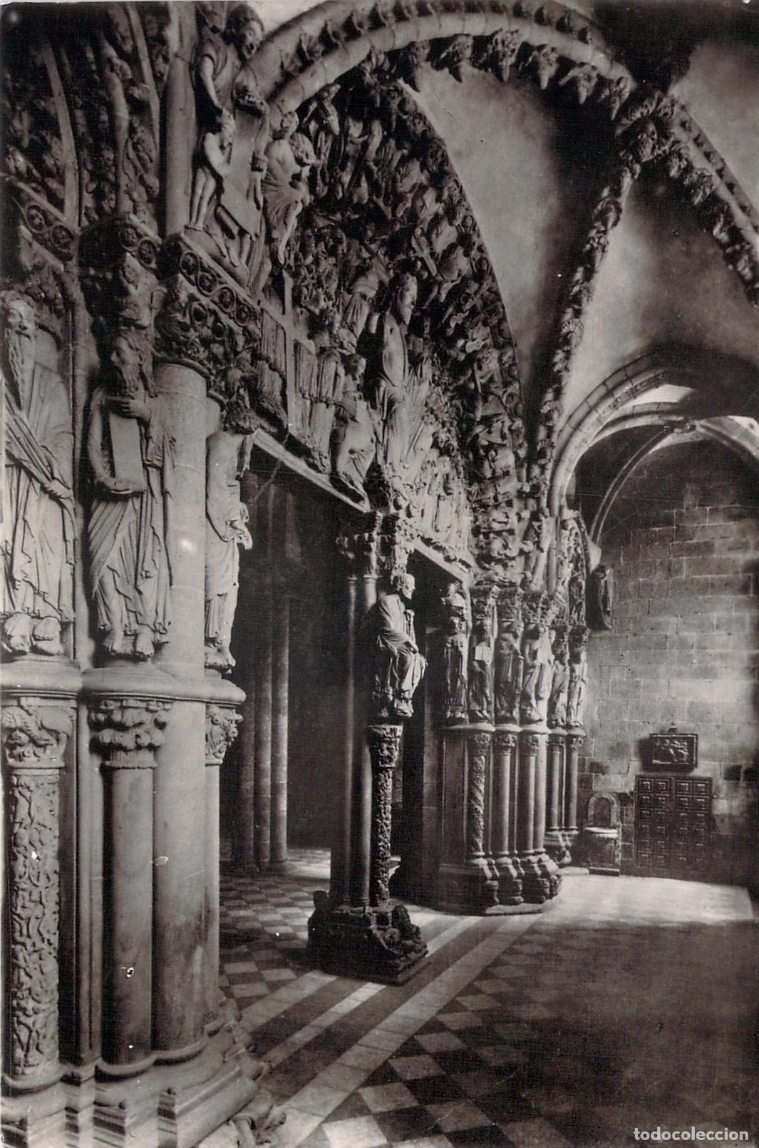 Postales: Postal de Santiago de Compostela: P&oacute;rtico de la Gloria de la Catedral