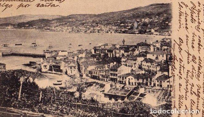 Postales: MAR&Iacute;N, PONTEVEDRA. BAZAR HEL&Eacute;NICO. OLIVA, 1, PONTEVEDRA. 13692. CIRCULADA CON SELLO.