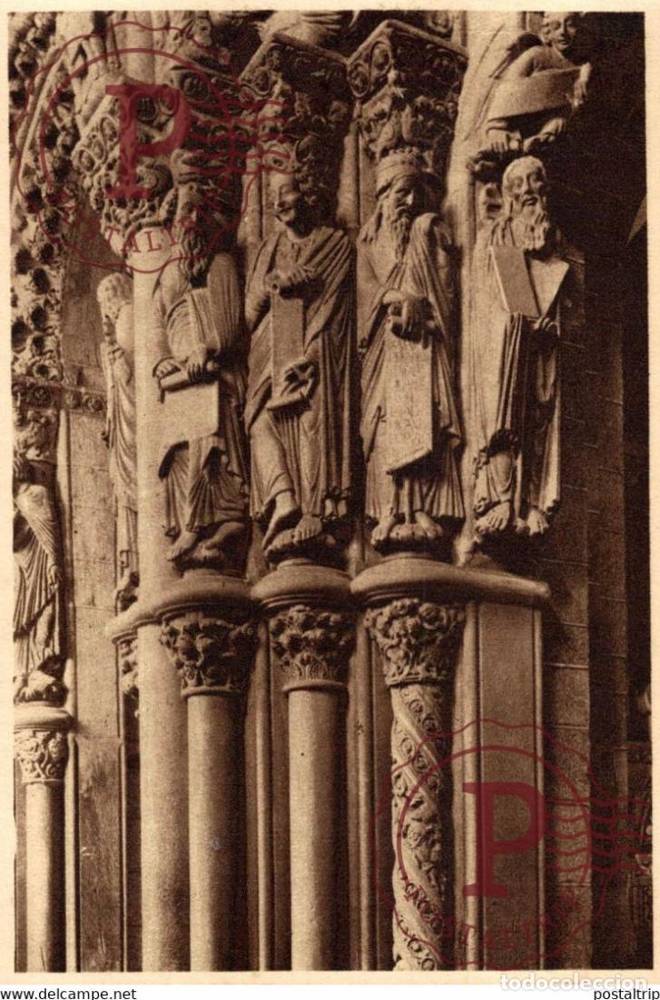 Postales: SANTIAGO CATEDRAL P&Oacute;RTICO DE LA GLORIA GRUPO DE PROFETAS GALICIA ESPA&Ntilde;A ESPAGNE