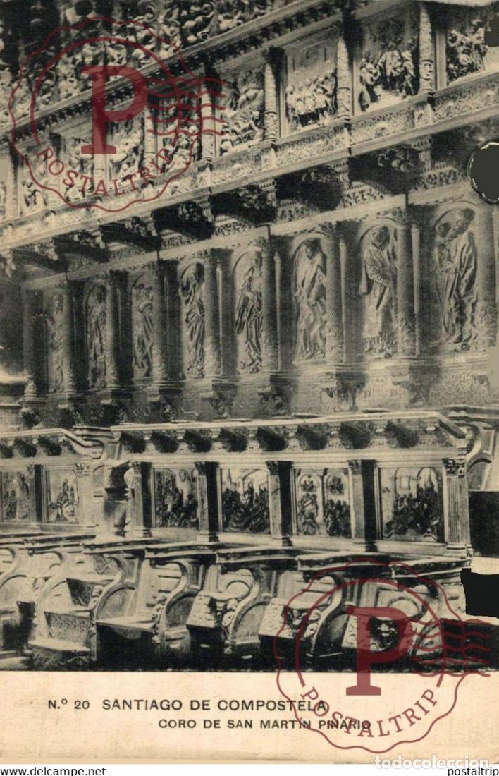 Cartoline: SANTIAGO DE COMPOSTELA CORO DE SAN MARTIN PINARIO GALICIA ESPA&Ntilde;A ESPAGNE