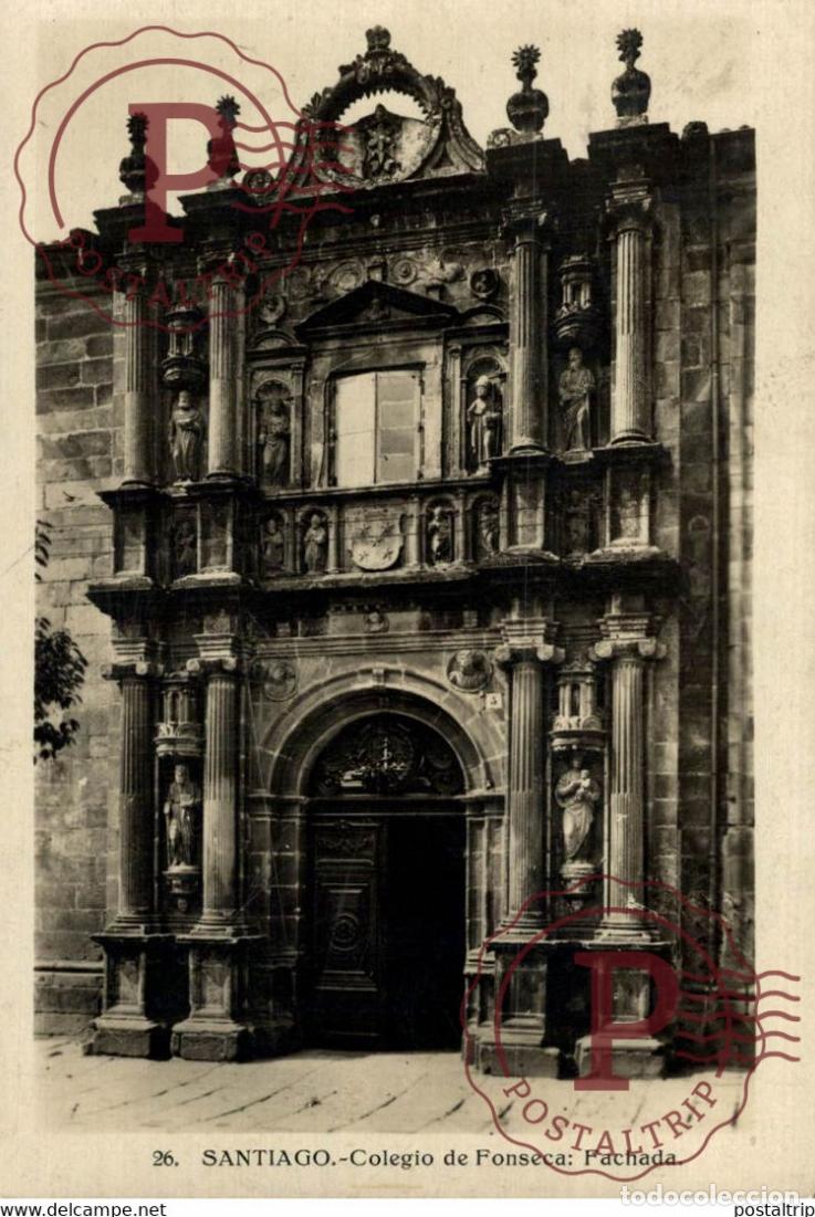 Cartoline: SANTIAGO COLEGIO DE FONSECA FACHADA GALICIA ESPA&Ntilde;A ESPAGNE