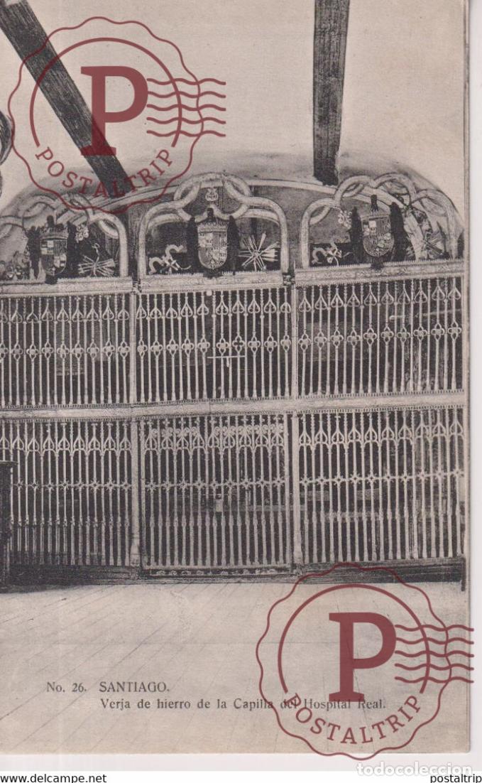 Cartoline: SANTIAGO VERJA DE HIERRO DE LA CAPILLA DEL HOSPITAL REAL GALICIA ESPA&Ntilde;A ESPAGNE
