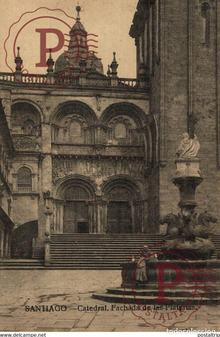Cartoline: SANTIAGO CATEDRAL FACHADA DE LAS PLATERIAS GALICIA ESPA&Ntilde;A ESPAGNE