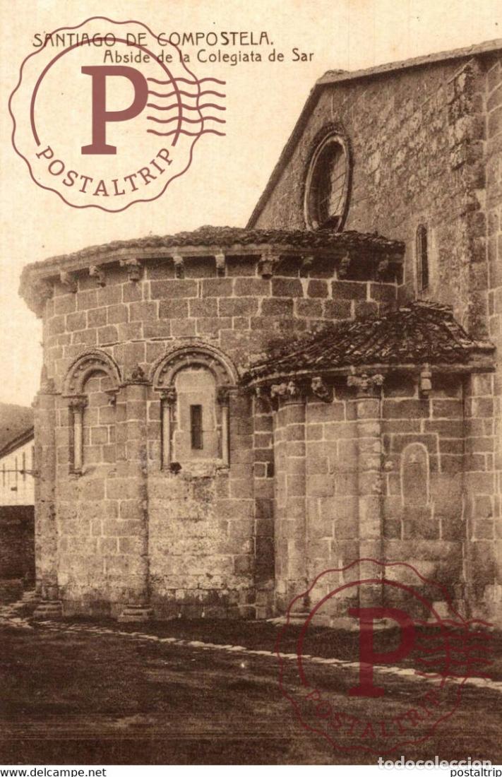 Cartoline: SANTIAGO DE COMPOSTELA ABSIDE DE LA COLEGIATA DE SAR GALICIA ESPA&Ntilde;A ESPAGNE
