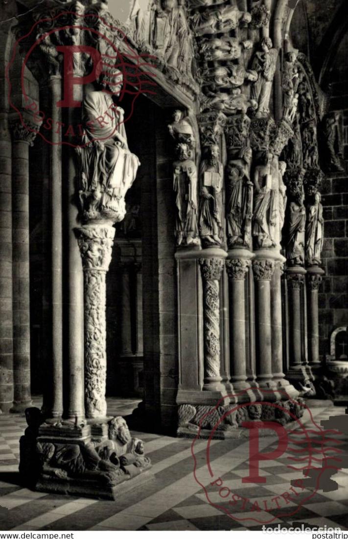 Cartoline: SANTIAGO DE COMPOSTELA CATEDRAL PORTICO DE LA GLORIA ASPECTO PARCIAL GALICIA ESPA&Ntilde;A ESPAGNE