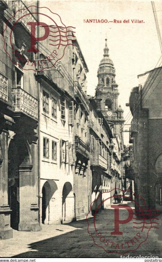 Cartoline: SANTIAGO RUA DEL VILLAR GALICIA ESPA&Ntilde;A ESPAGNE