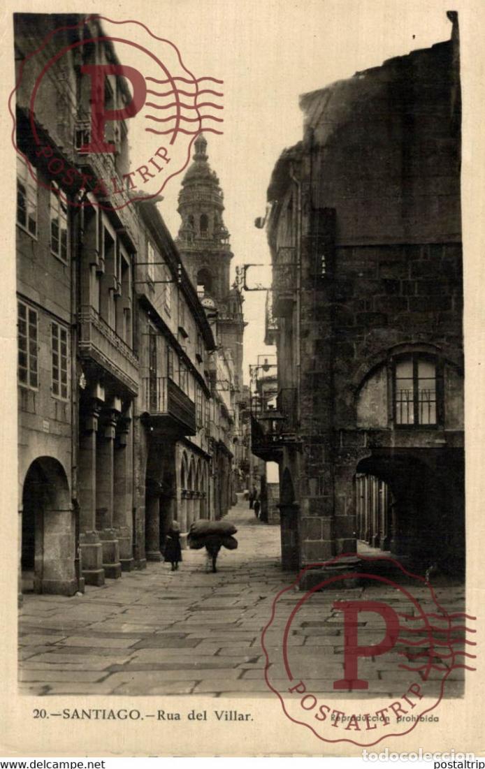 Cartoline: SANTIAGO RUA DEL VILLAR GALICIA ESPA&Ntilde;A ESPAGNE