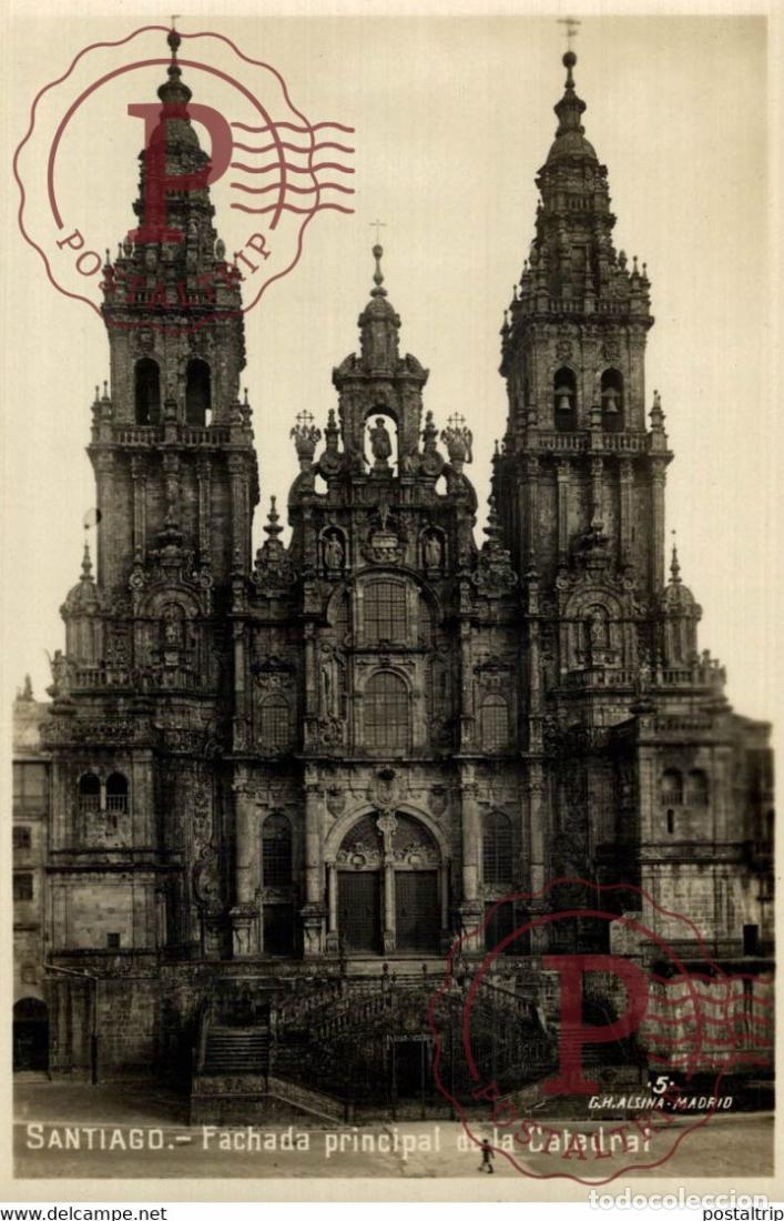 Cartoline: SANTIAGO FACHADA PRINCIPAL DE LA CATEDRAL GALICIA ESPA&Ntilde;A ESPAGNE