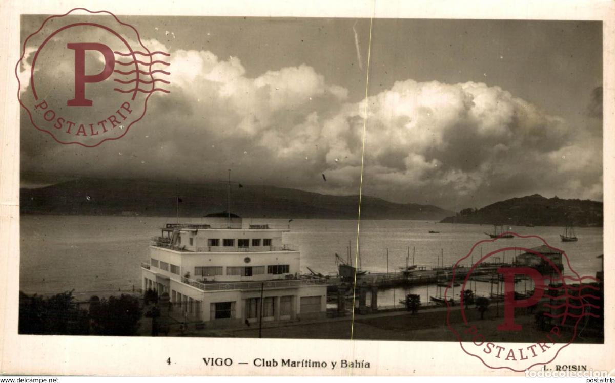 Cartoline: VIGO CLUB MARIT&Iacute;MO Y BAH&Iacute;A GALICIA ESPA&Ntilde;A ESPAGNE