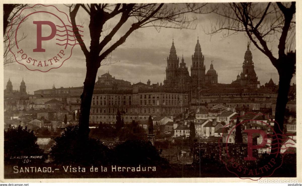 Cartoline: SANTIAGO VISTA DE LA HERRADURA GALICIA ESPA&Ntilde;A ESPAGNE
