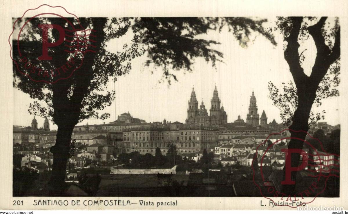 Cartoline: SANTIAGO DE COMPOSTELA VISTA PARCIAL GALICIA ESPA&Ntilde;A ESPAGNE