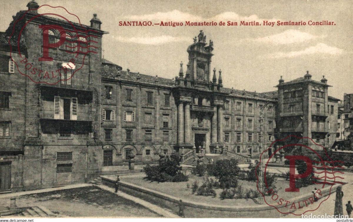 Cartoline: SANTIAGO ANTIGUO MONASTERIO DE SAN MARTIN HOY SEMINARIO CONCILIAR GALICIA ESPA&Ntilde;A ESPAGNE