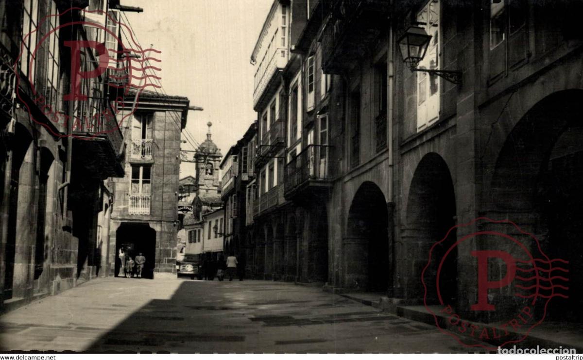 Cartoline: SANTIAGO DE COMPOSTELA RUA NUEVA GALICIA ESPA&Ntilde;A ESPAGNE