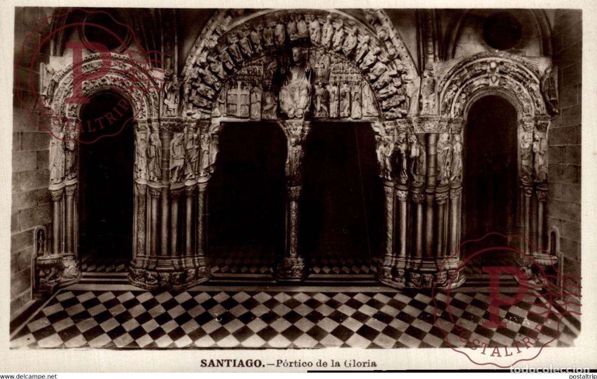 Cartoline: SANTIAGO PORTICO DE LA GLORIA GALICIA ESPA&Ntilde;A ESPAGNE