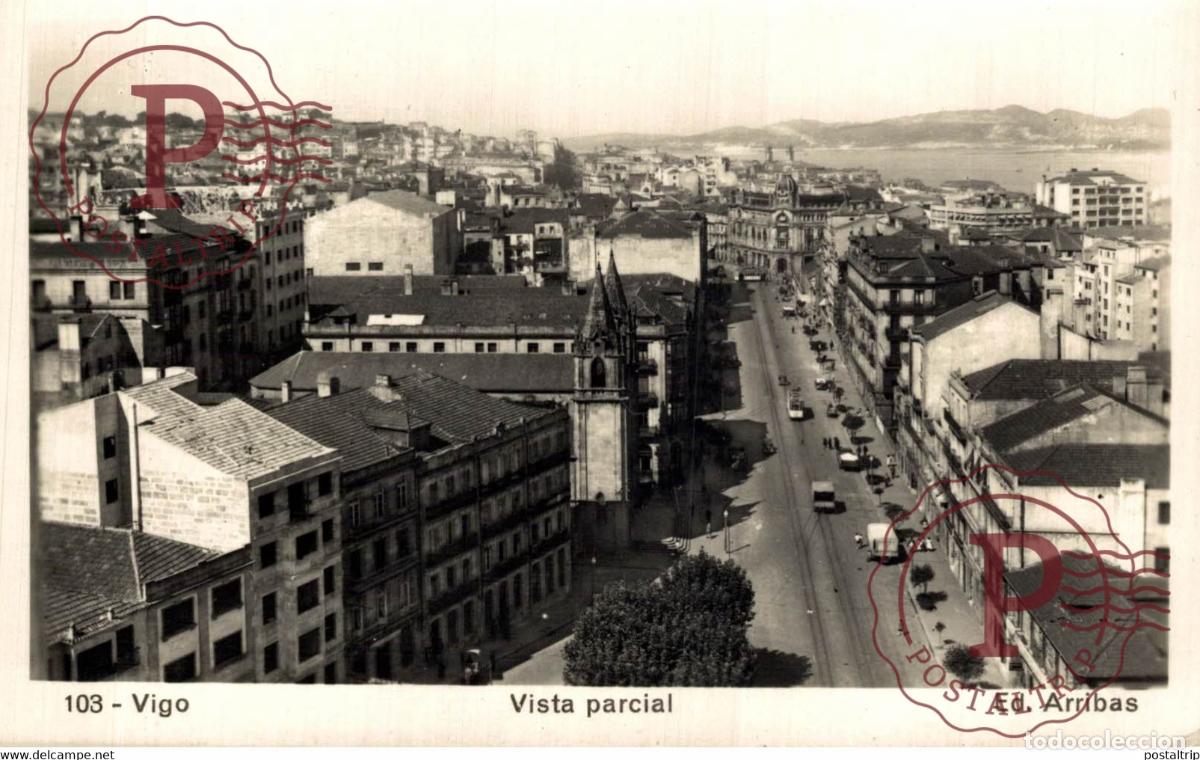 Cartoline: VIGO VISTA PARCIAL GALICIA ESPA&Ntilde;A ESPAGNE